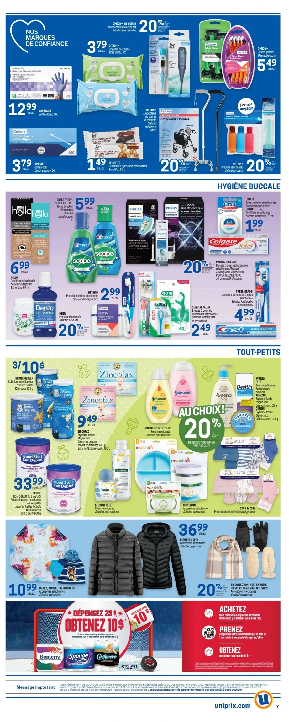 uniprix flyer november 6 12 circulaire 7 87245231
