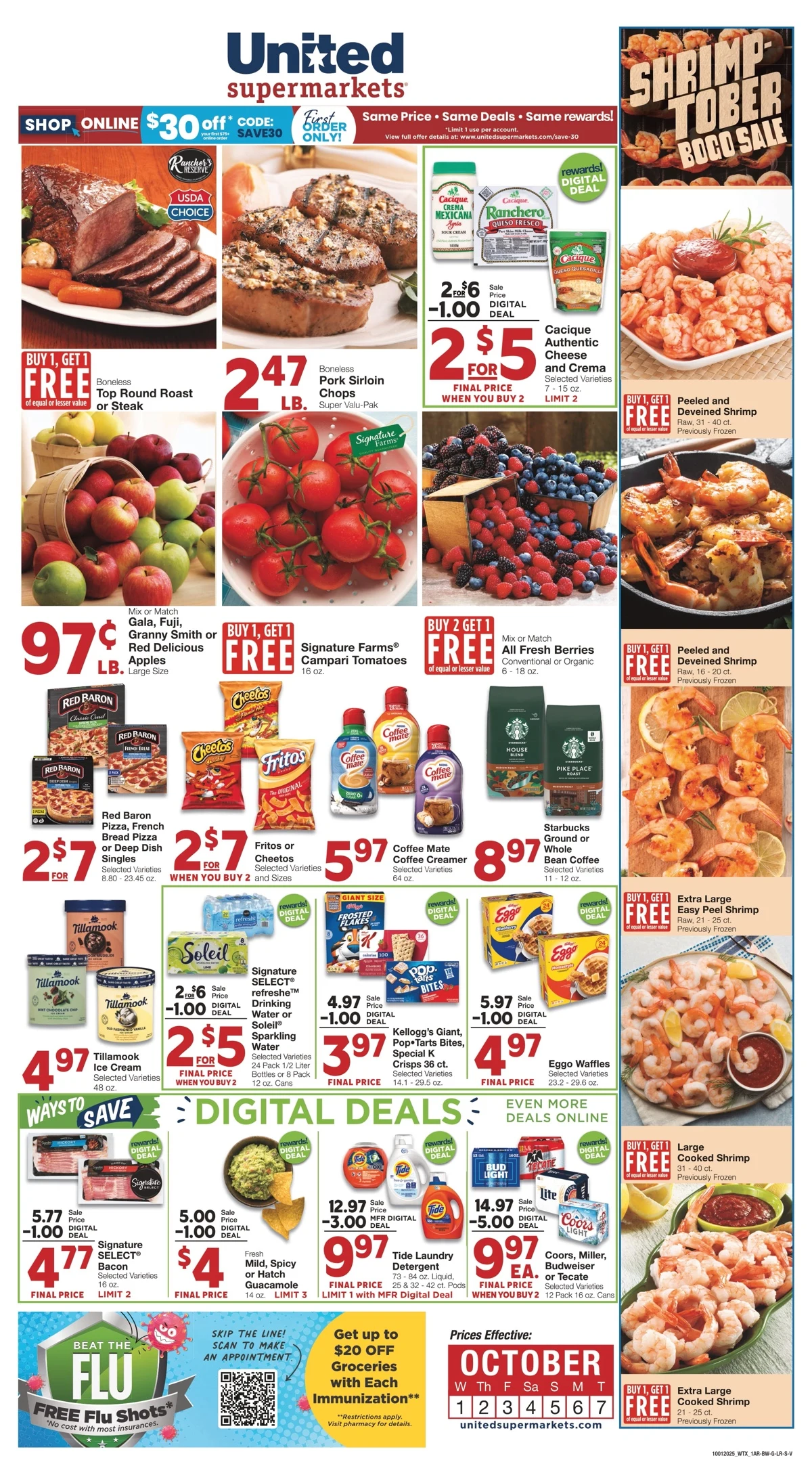United Supermarkets Weekly Ad 10/8/25 – 10/14/25 199 – united supermarkets ad 1 7 1