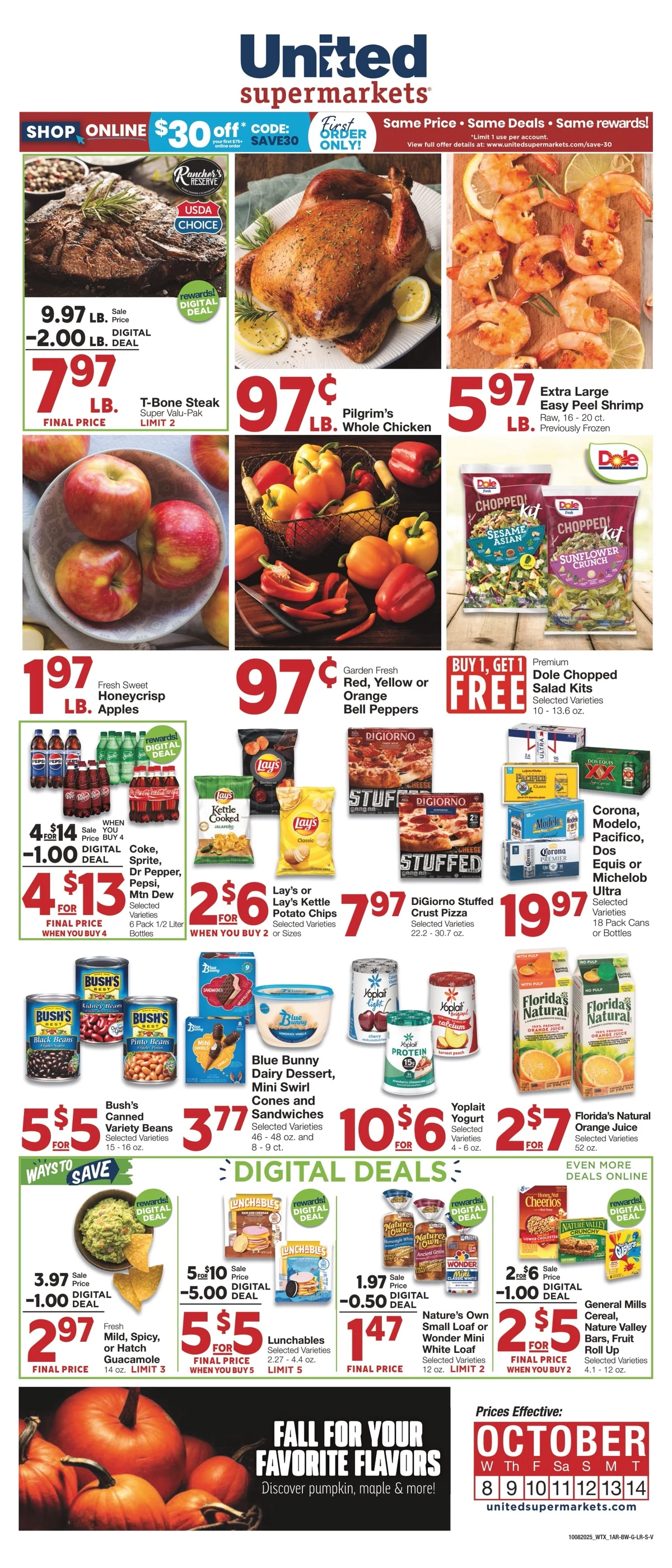 United Supermarkets Weekly Ad October 8 to October 14, 2025 1 – united supermarkets ad 8 14 1