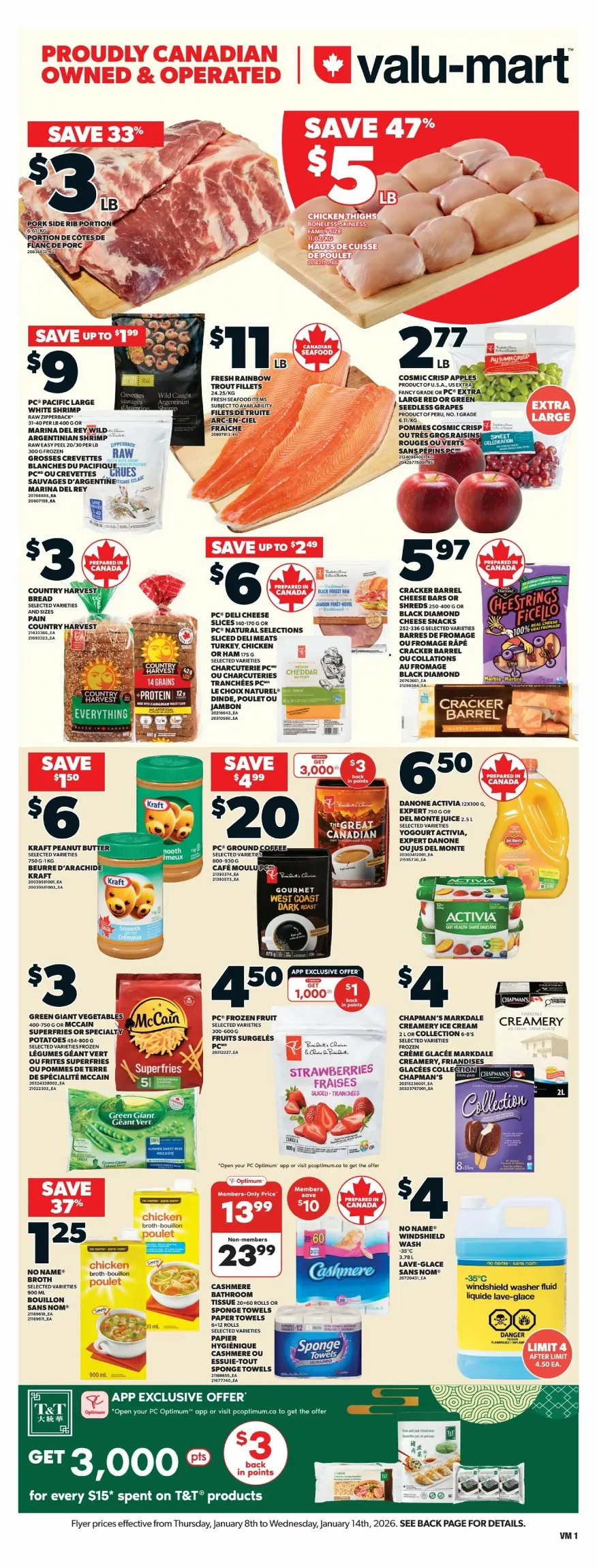valu mart flyer january 8 14 1 09976558