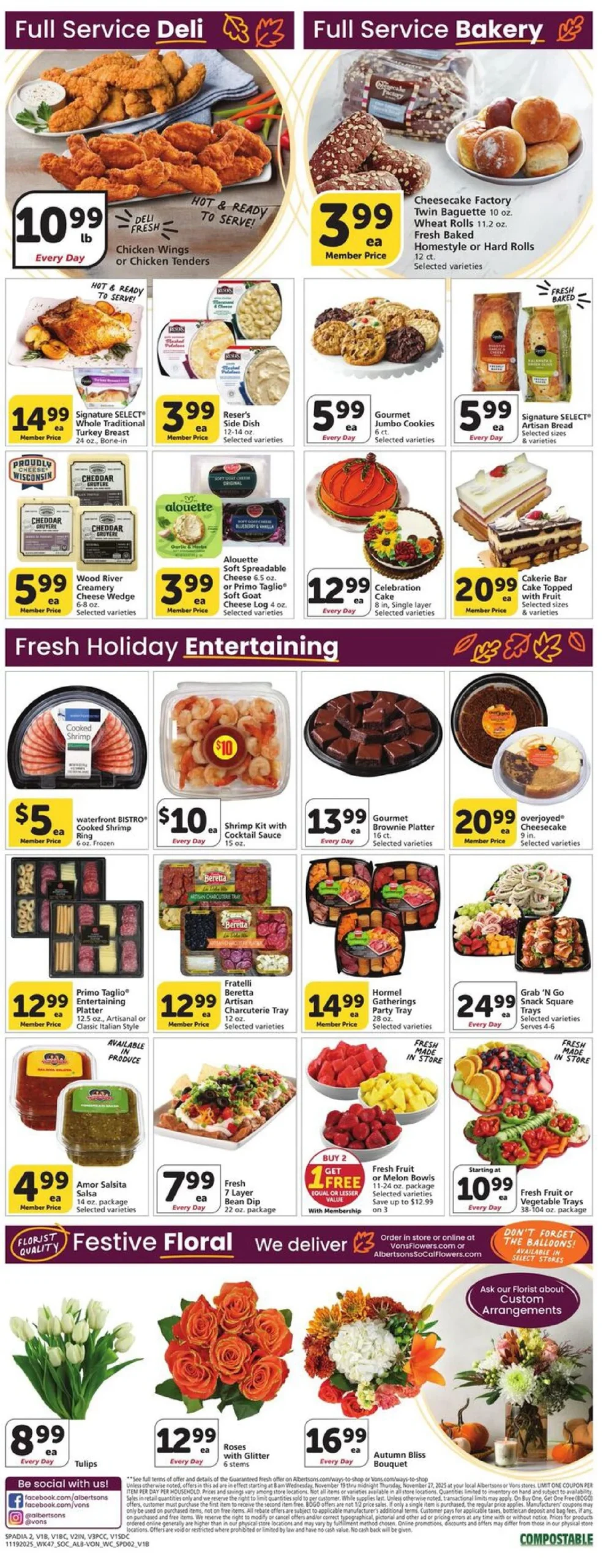 Vons Weekly Ad 11/19/25 & 11/26/25 preview 189 – vons 19 27 2 scaled