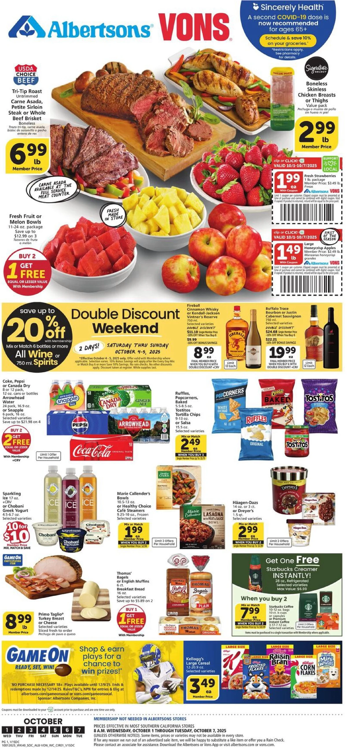 Vons Weekly Ad 10/8/25 – 10/14/25 preview 158 – vons ad 1 7 1