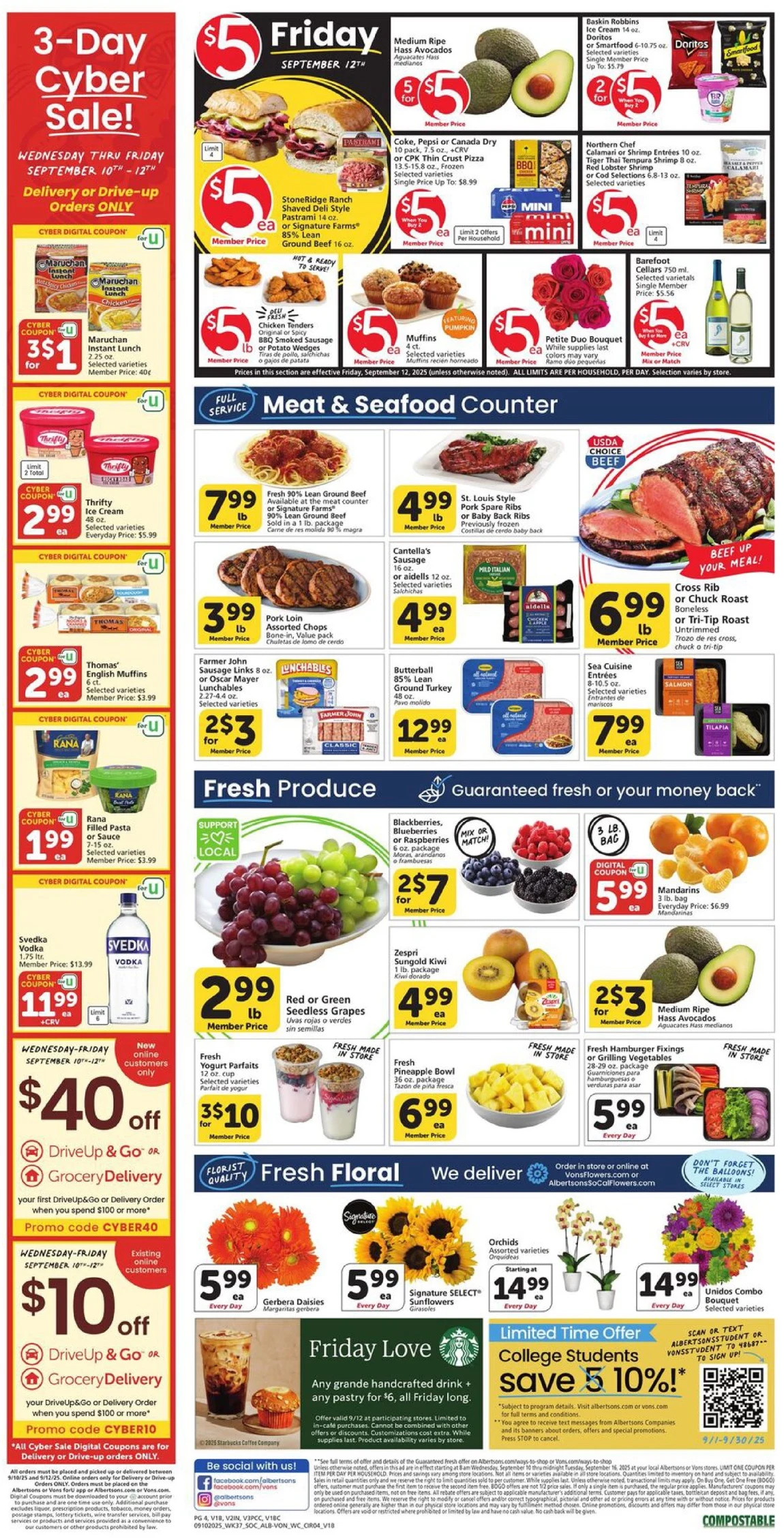 Vons Weekly Ad 9/17/25 – 9/23/25 preview 515 – vons ad 10 16 3