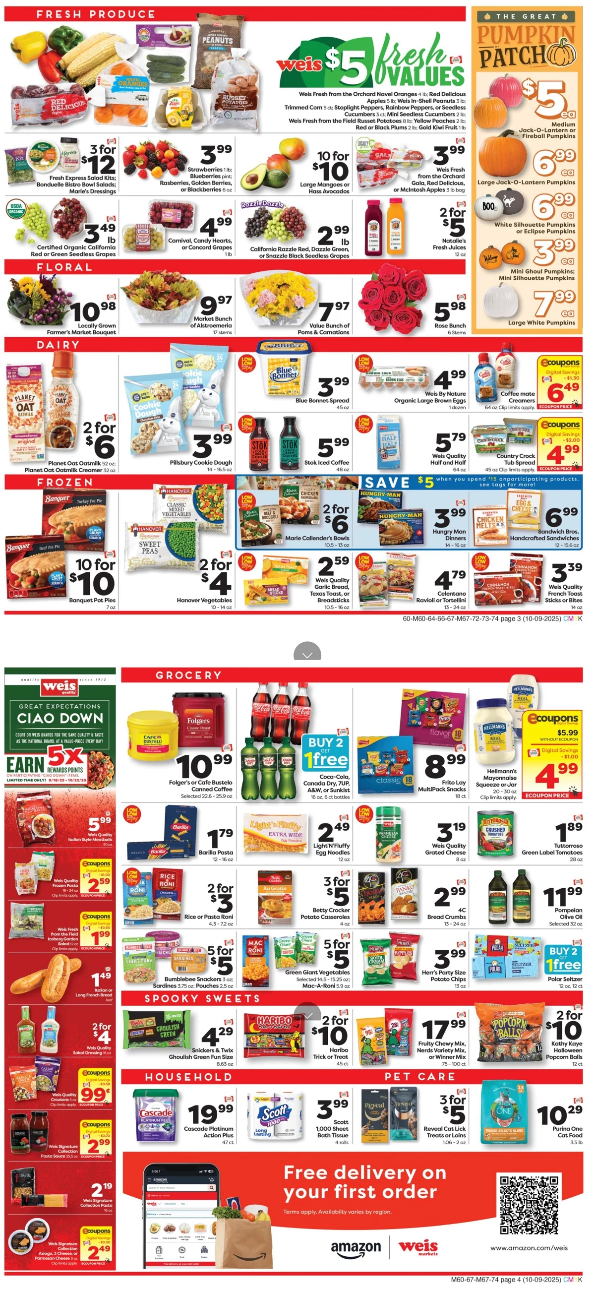 Weis Markets Weekly Ad October 9 to October 15, 2025 1 – weis market ad 9 15 00002