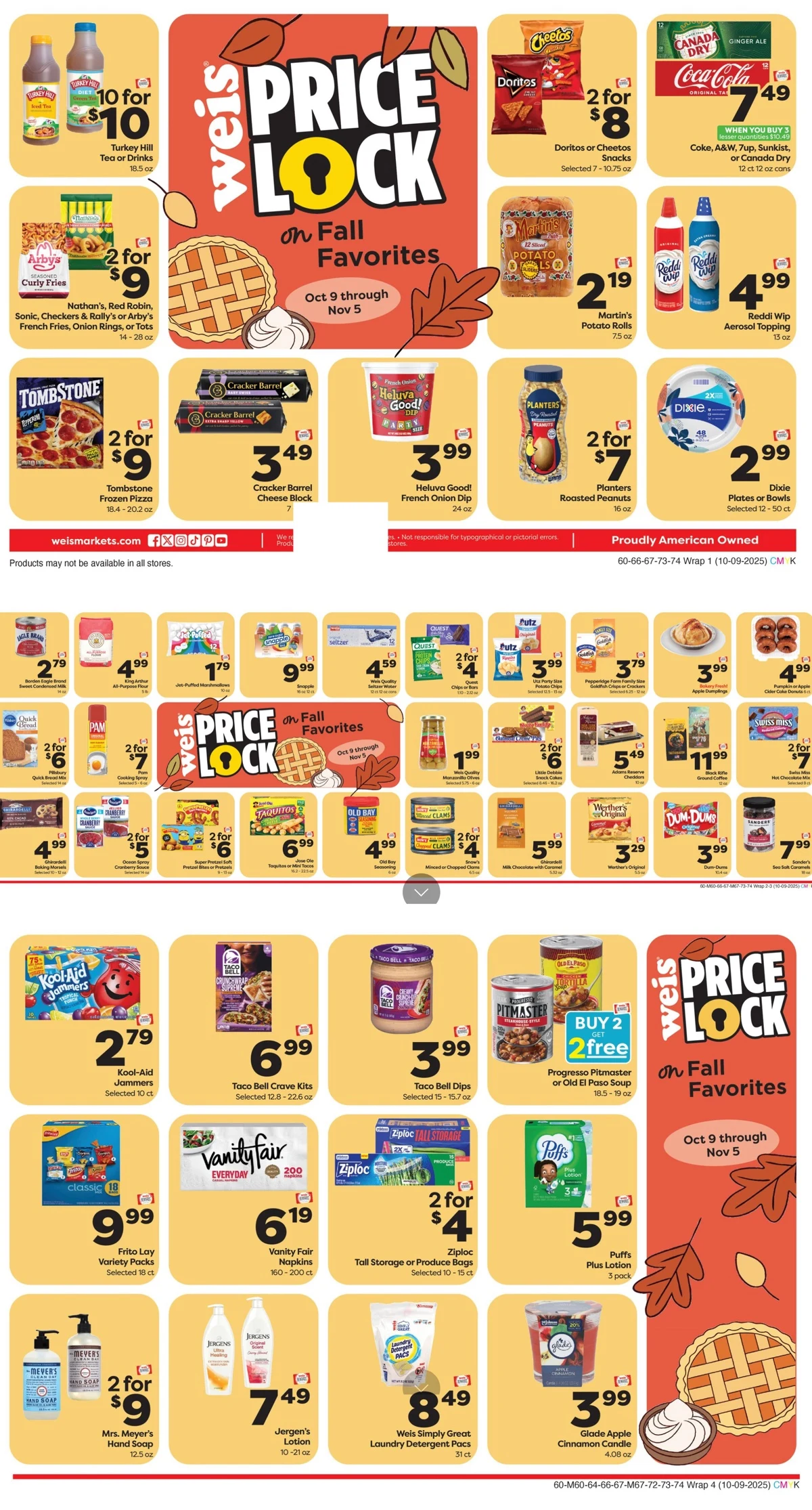 Weis Markets Weekly Ad October 9 to October 15, 2025 2 – weis market ad 9 15 00003