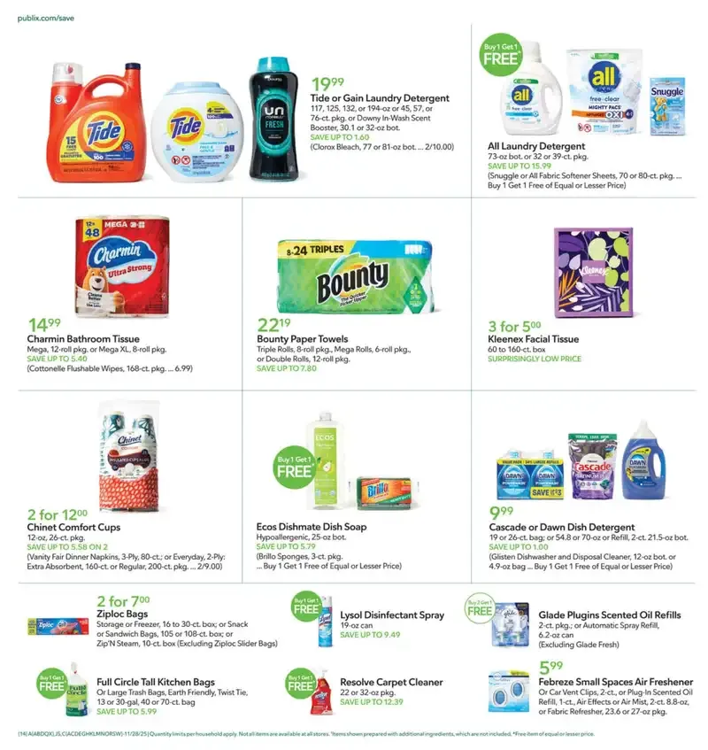 Publix Weekly Ad 11/26/25 & 12/3/25 preview 1 – 14
