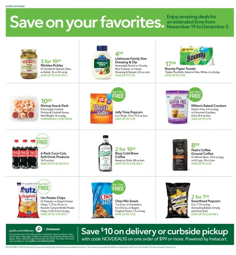 Publix Weekly Ad 11/26/25 & 12/3/25 preview 4 – 17