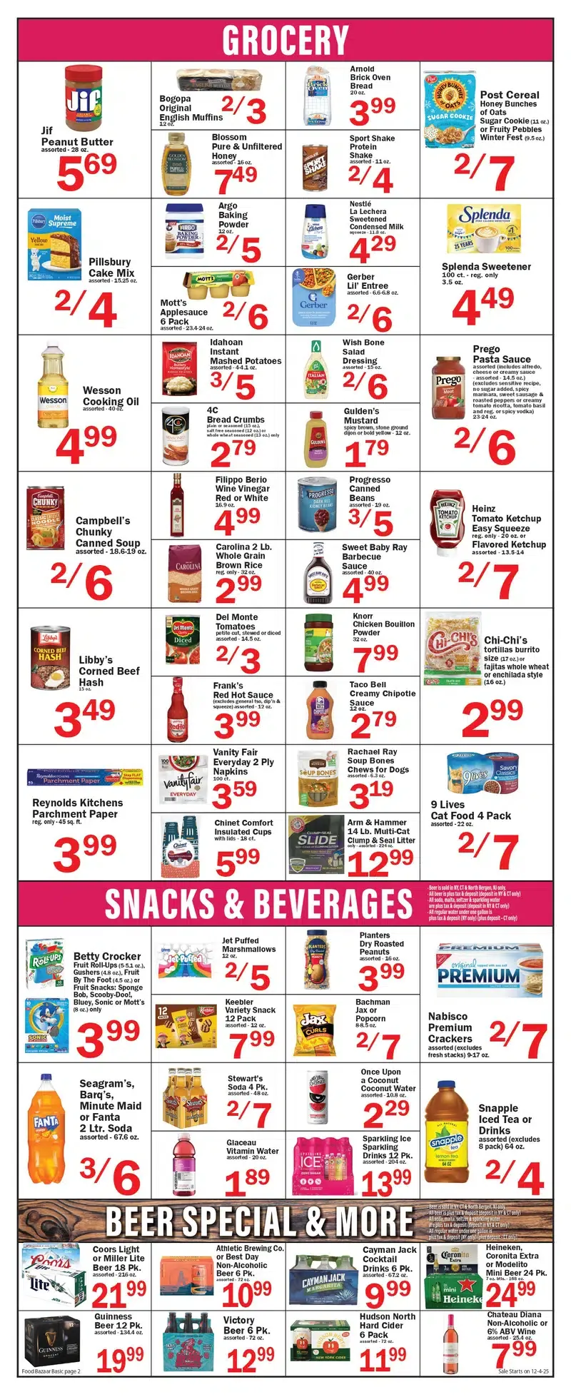 Food Bazaar Weekly Ad 12/4/25 & 12/11/25 preview 2 – 2 1