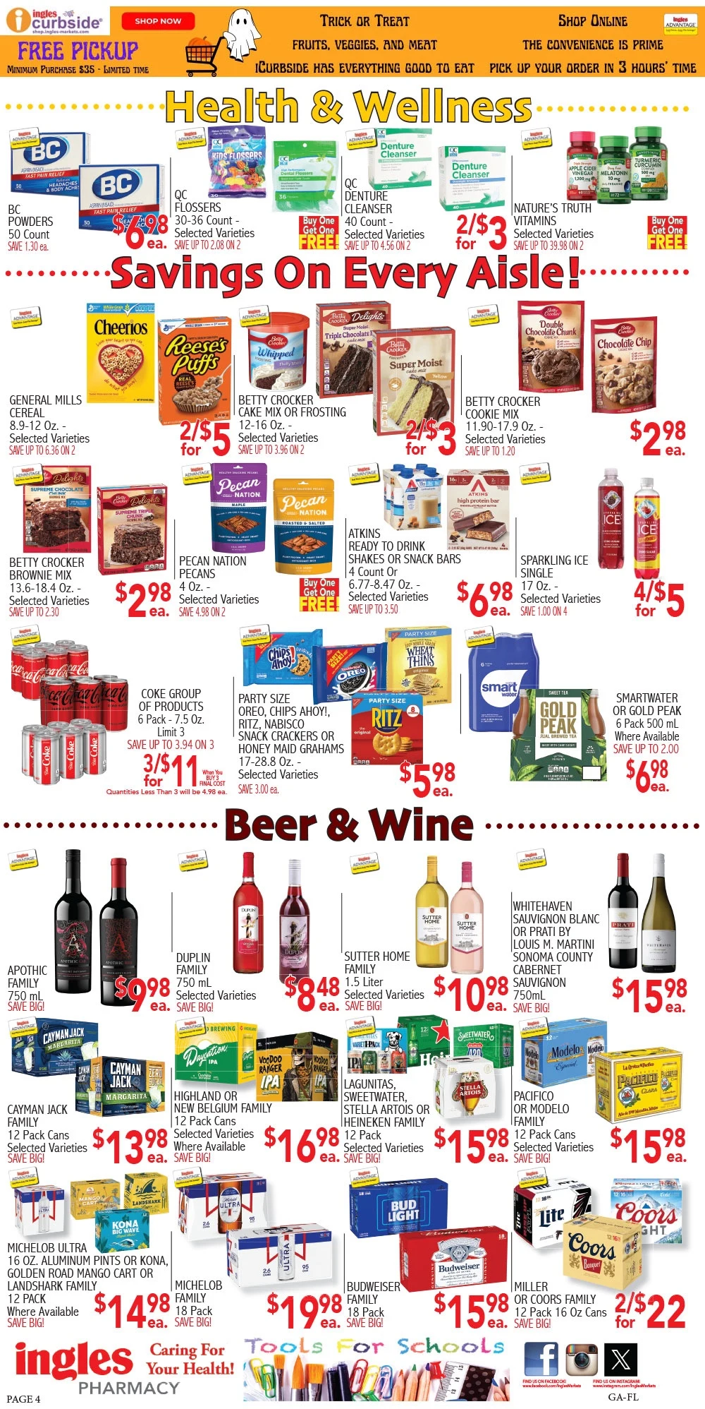 Ingles Weekly Ad October 15 to October 21, 2025 2 – 4 ga C
