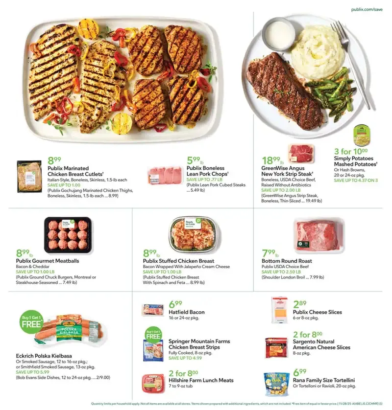 Publix Weekly Ad 11/26/25 & 12/3/25 preview 3 – 5