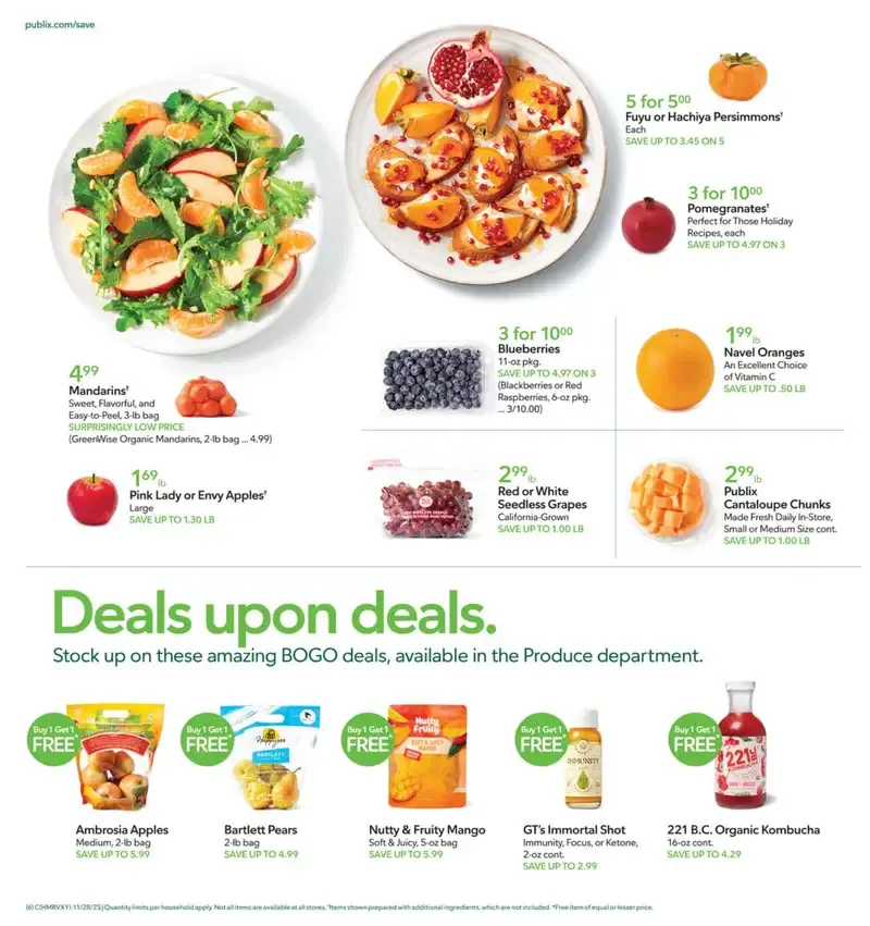 Publix Weekly Ad 11/26/25 & 12/3/25 preview 4 – 6