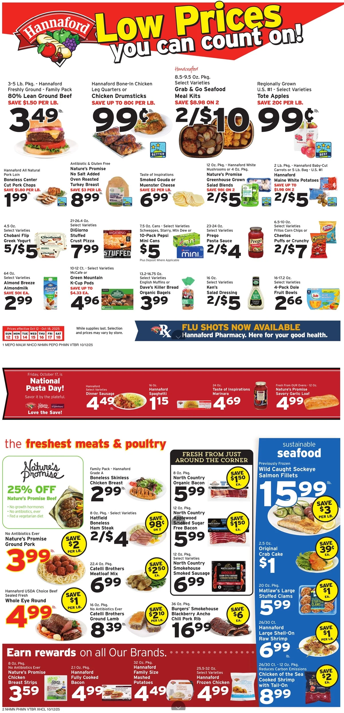 Hannaford Weekly Ad October 12 to October 18, 2025 1 – hannaford ad 12 18 00001
