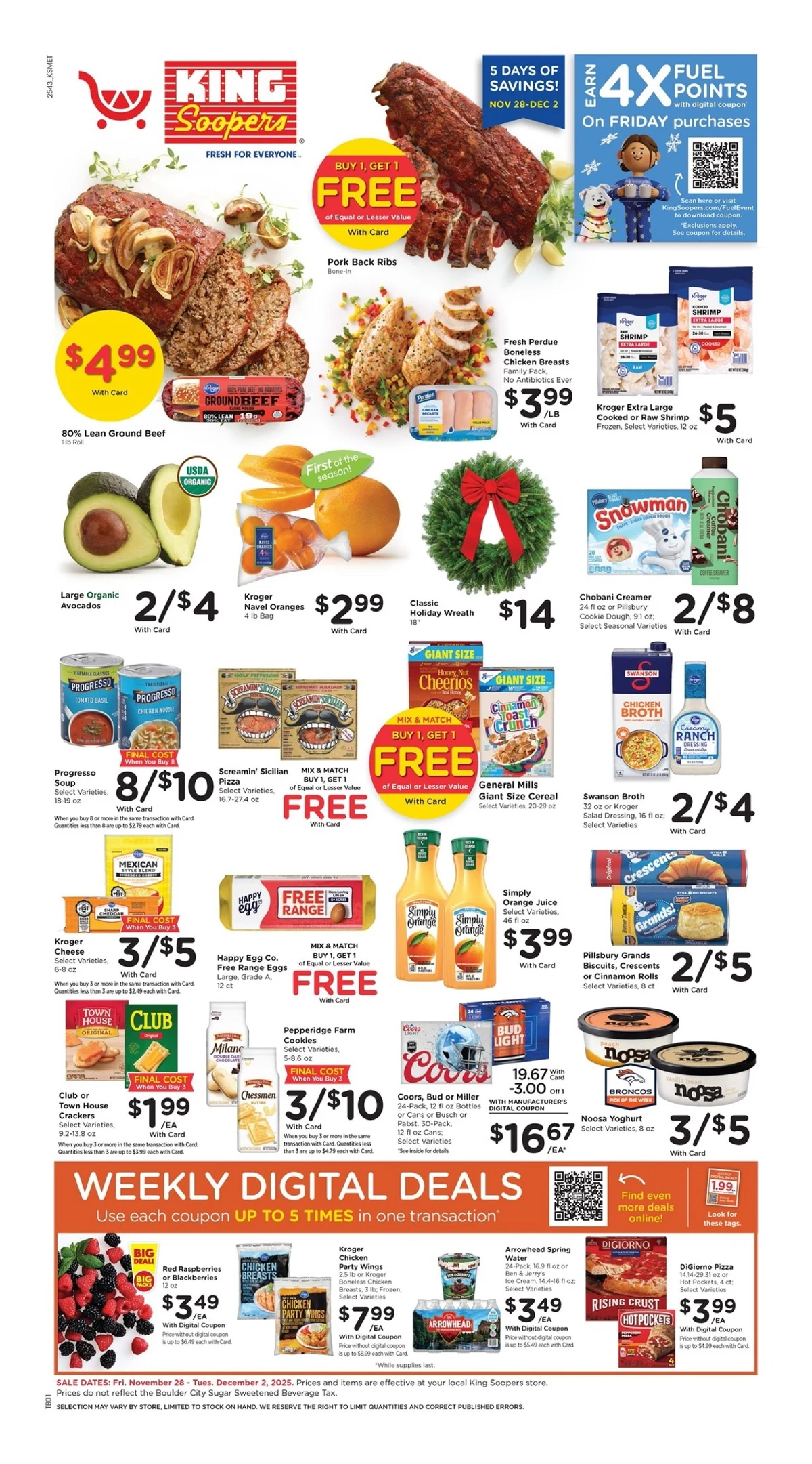 King Soopers Weekly Ad 11/28/25 & 12/3/25 preview 1 – king soopers ad 28 2 01