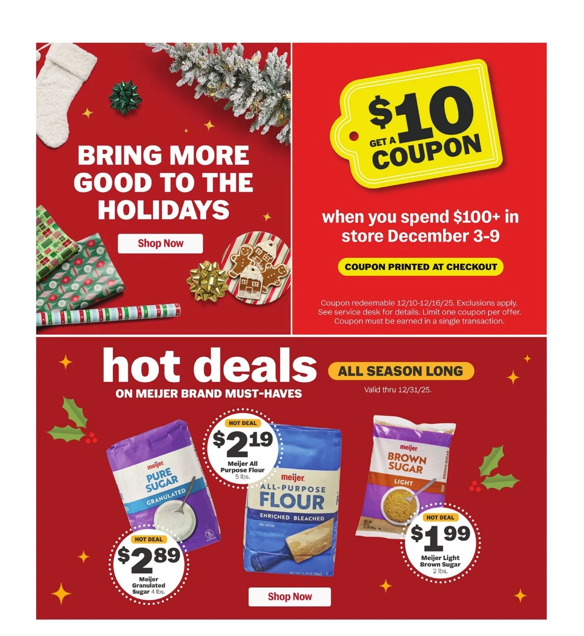 Meijer Weekly Ad 12/3/25 - 12/10/25 preview 1 – meijer 3 9 33