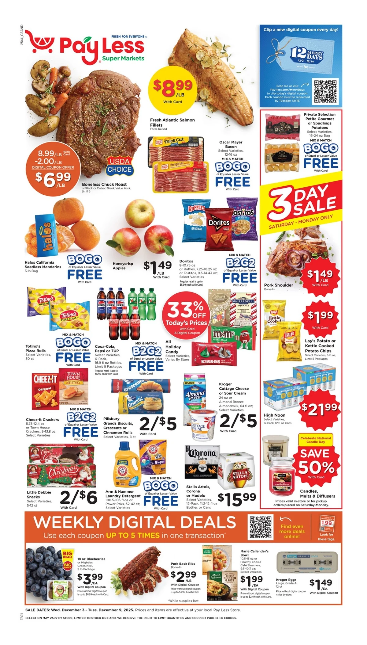 Pay Less Weekly Ad 12/3/25 & 12/10/25 preview 2 – Pay Less Weekly Ad Pay Less Weekly Ad 12/3/25 & 12/10/25 preview 1 – payless 3 9 01