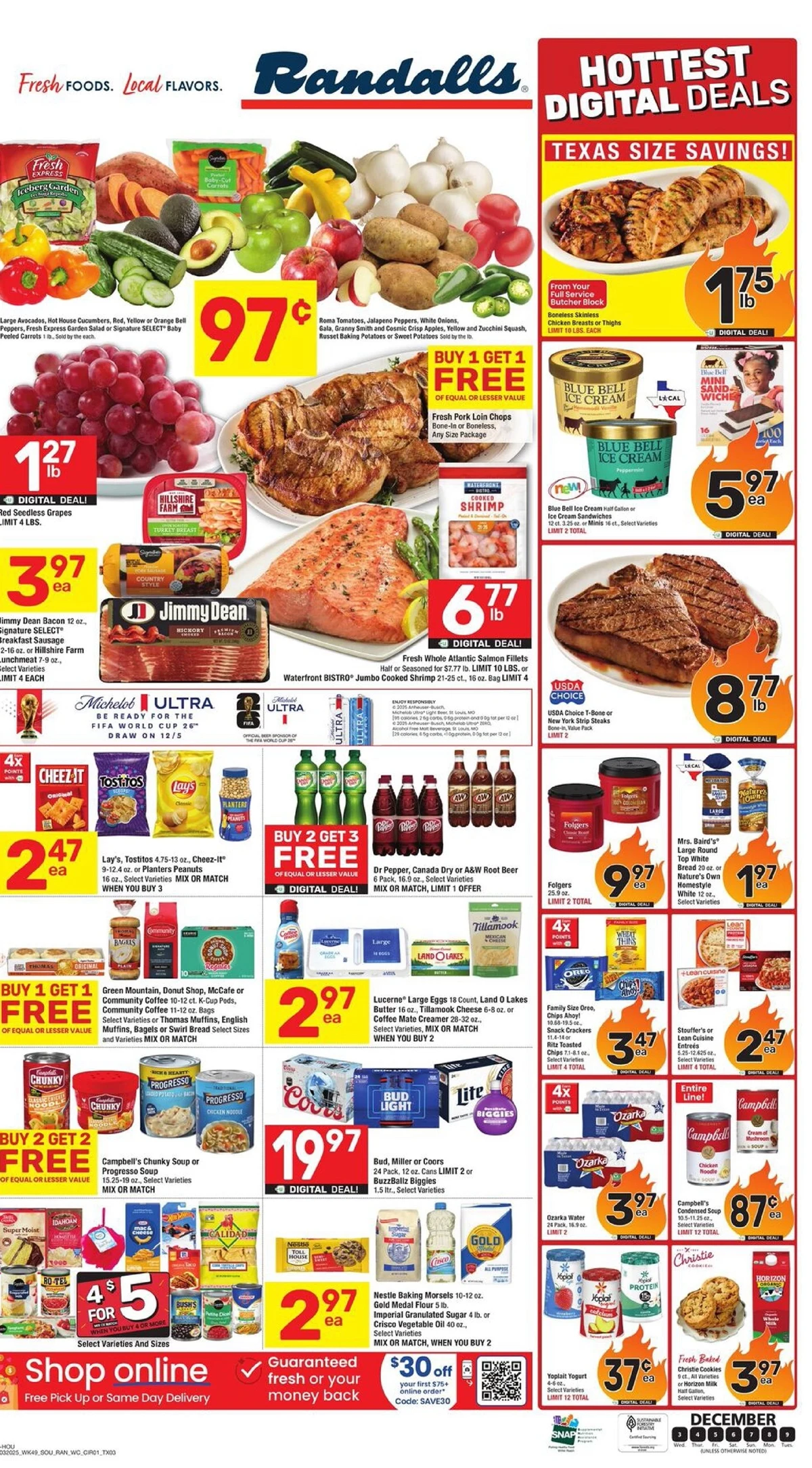 Randalls Weekly Ad 12/3/25 & 12/10/25 preview 1 – randalls ad 3 9 3