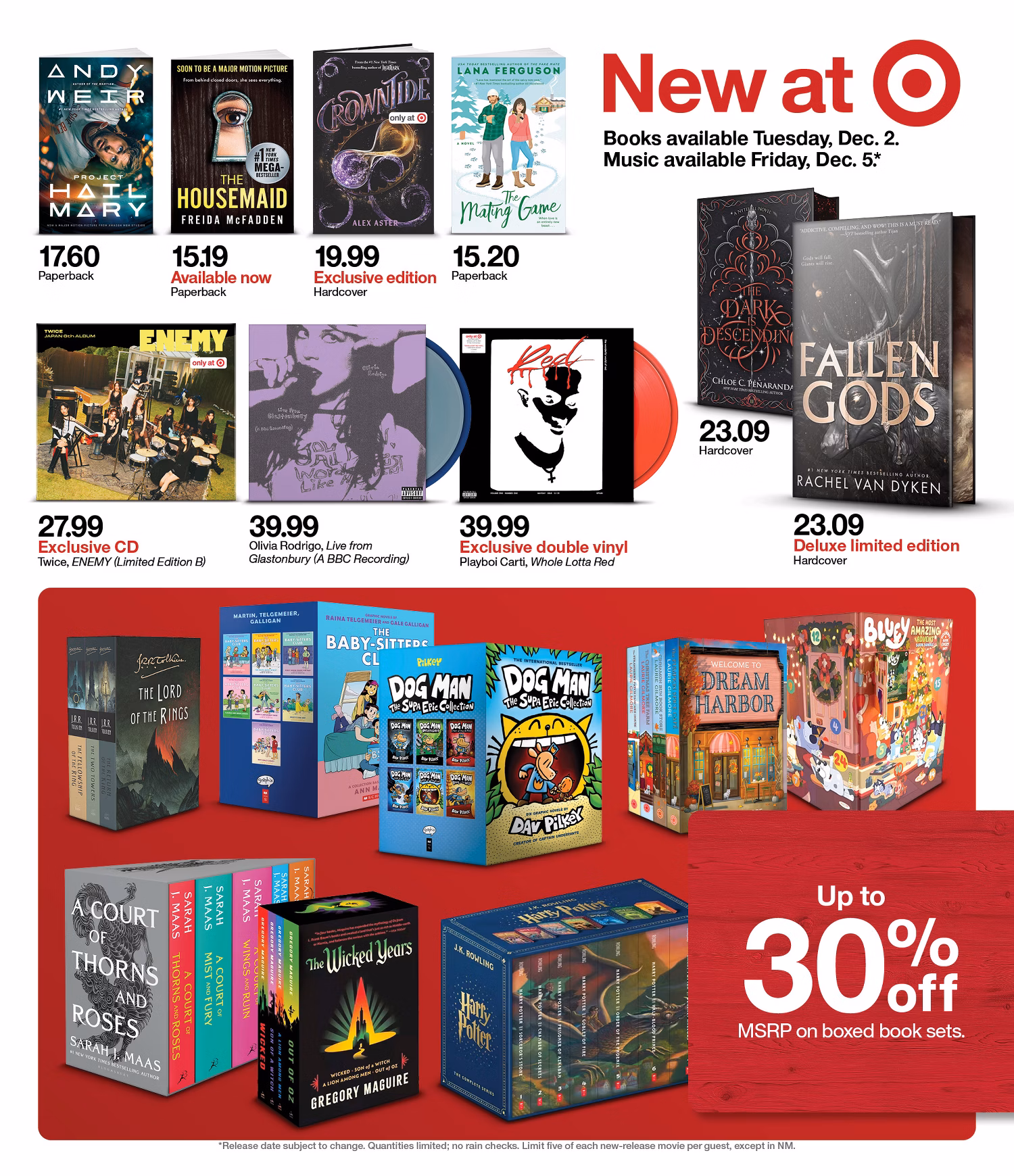 Target Weekly Ad 11/30/25 & 12/7/25 preview 5 – target ad 30 6 00025