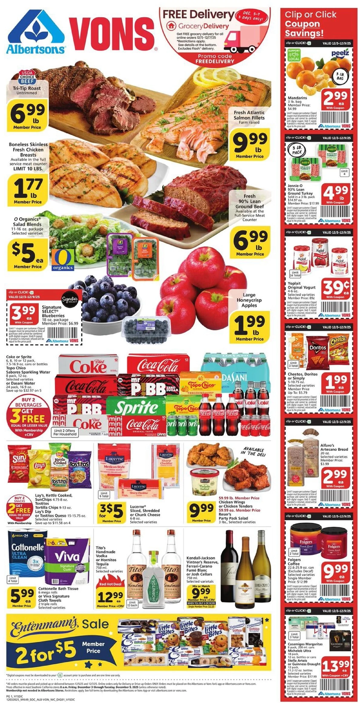 Vons Weekly Ad December 3 to 9, 2025 1 – vons 3 9 1