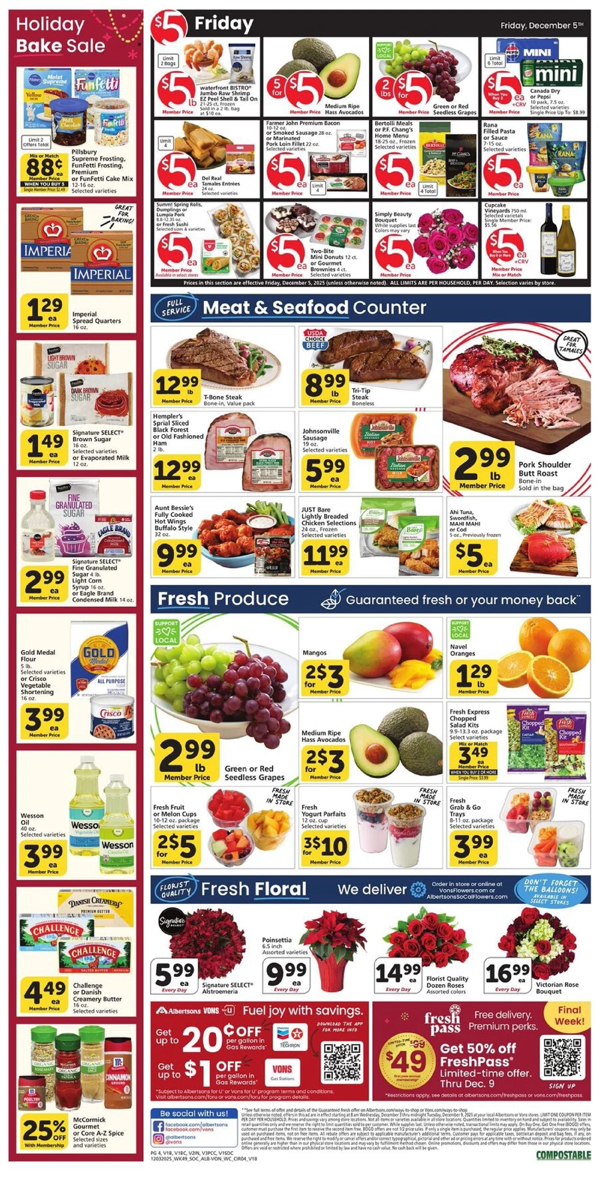 Vons Weekly Ad December 3 to 9, 2025 2 – vons 3 9 3