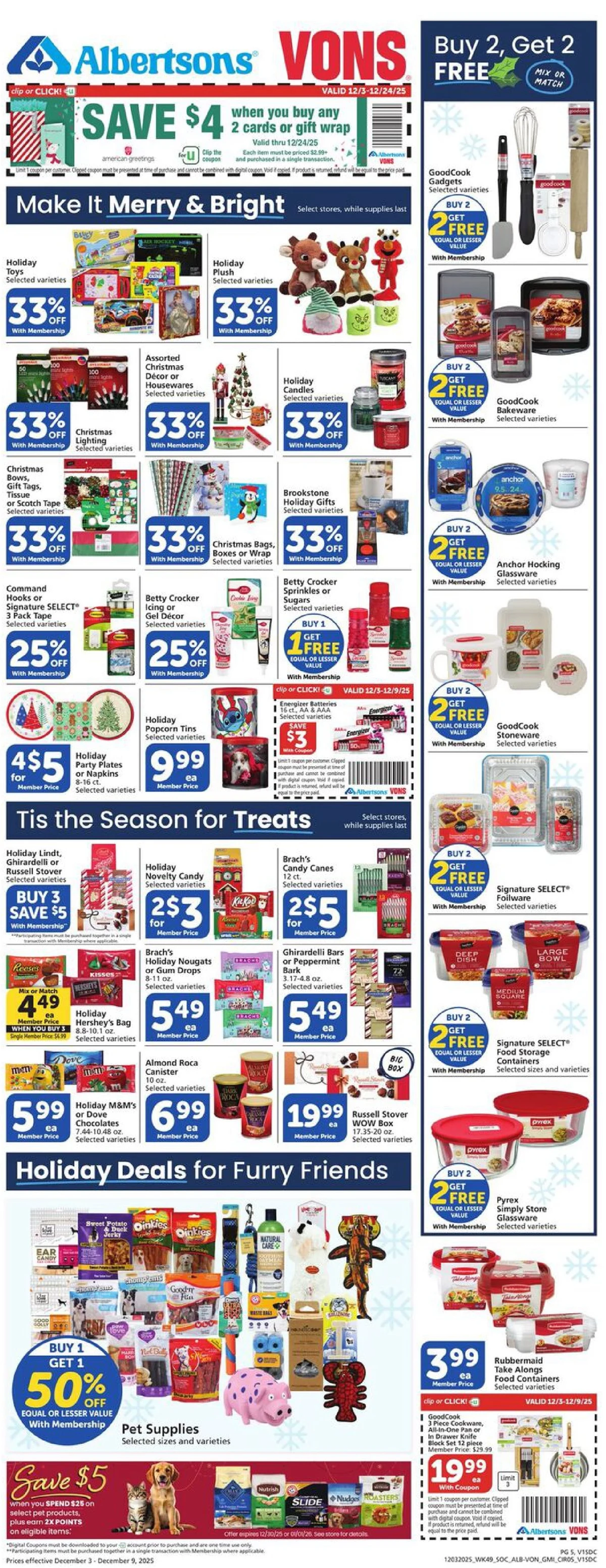 Vons Weekly Ad December 3 to 9, 2025 3 – vons 3 9 4