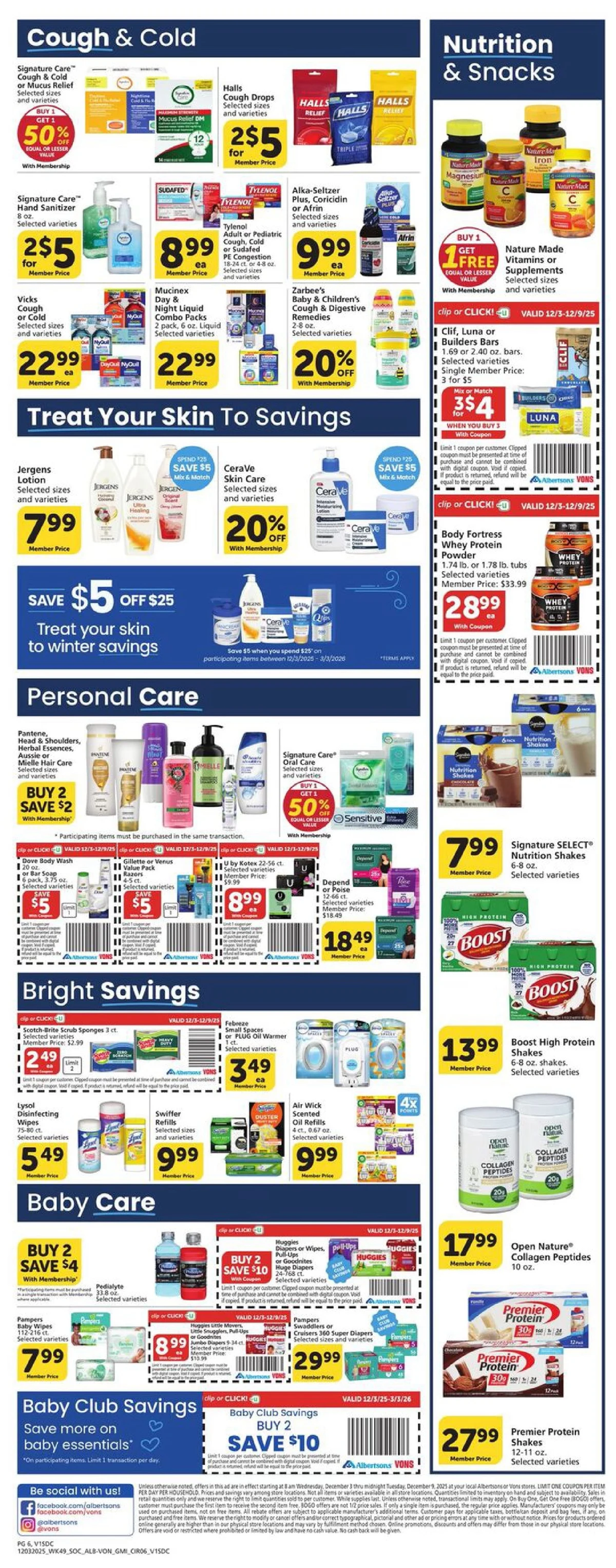 Vons Weekly Ad December 3 to 9, 2025 4 – vons 3 9 5