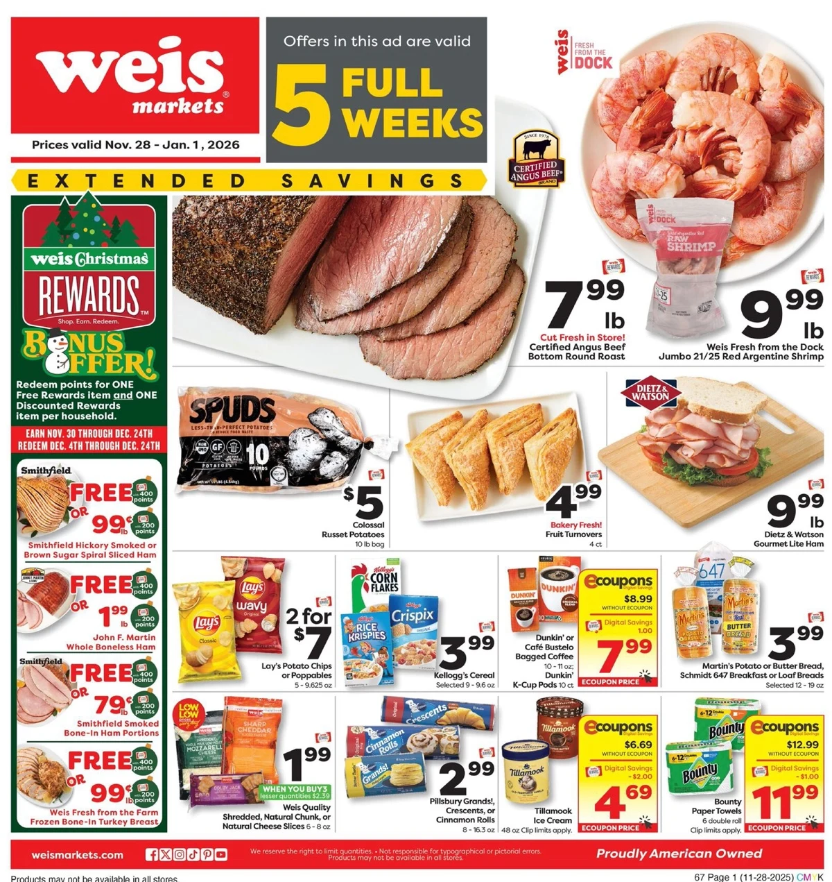 Weis Markets Weekly Ad Nov 28 to Dec 3, 2025 1 – weis ad 28 jan 1 01