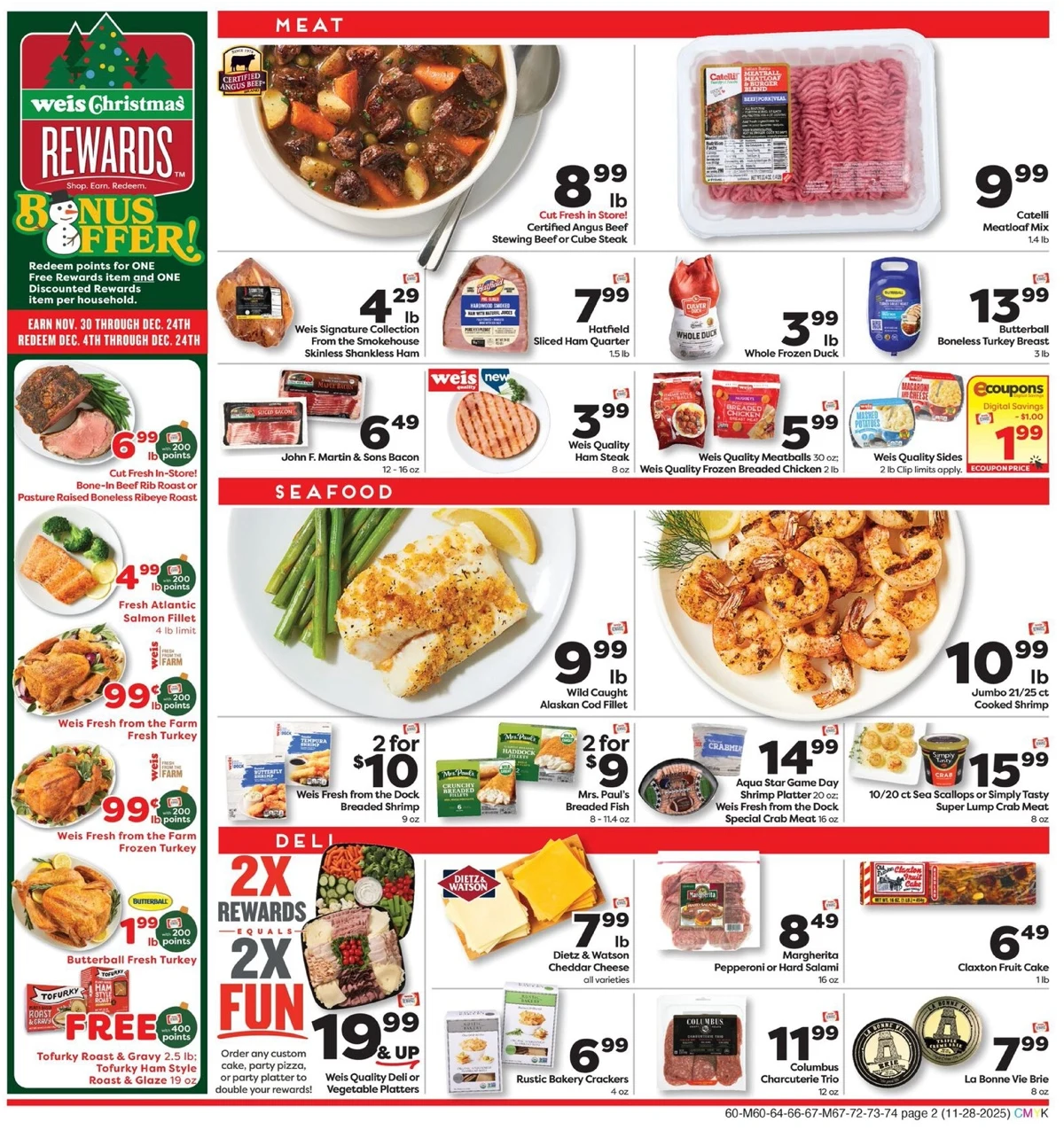 Weis Markets Weekly Ad Nov 28 to Dec 3, 2025 2 – weis ad 28 jan 1 02