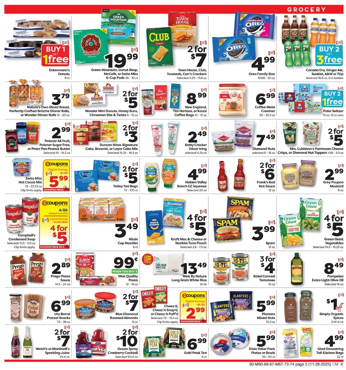 Weis Markets Weekly Ad Nov 28 to Dec 3, 2025 7 – weis ad 28 jan 1 07
