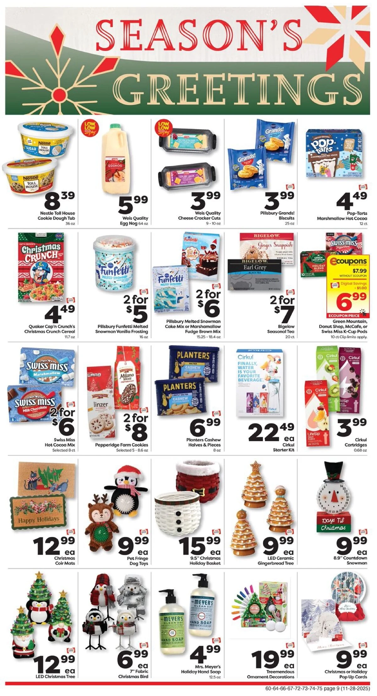 Weis Markets Weekly Ad Nov 28 to Dec 3, 2025 6 – weis ad 28 jan 1 13