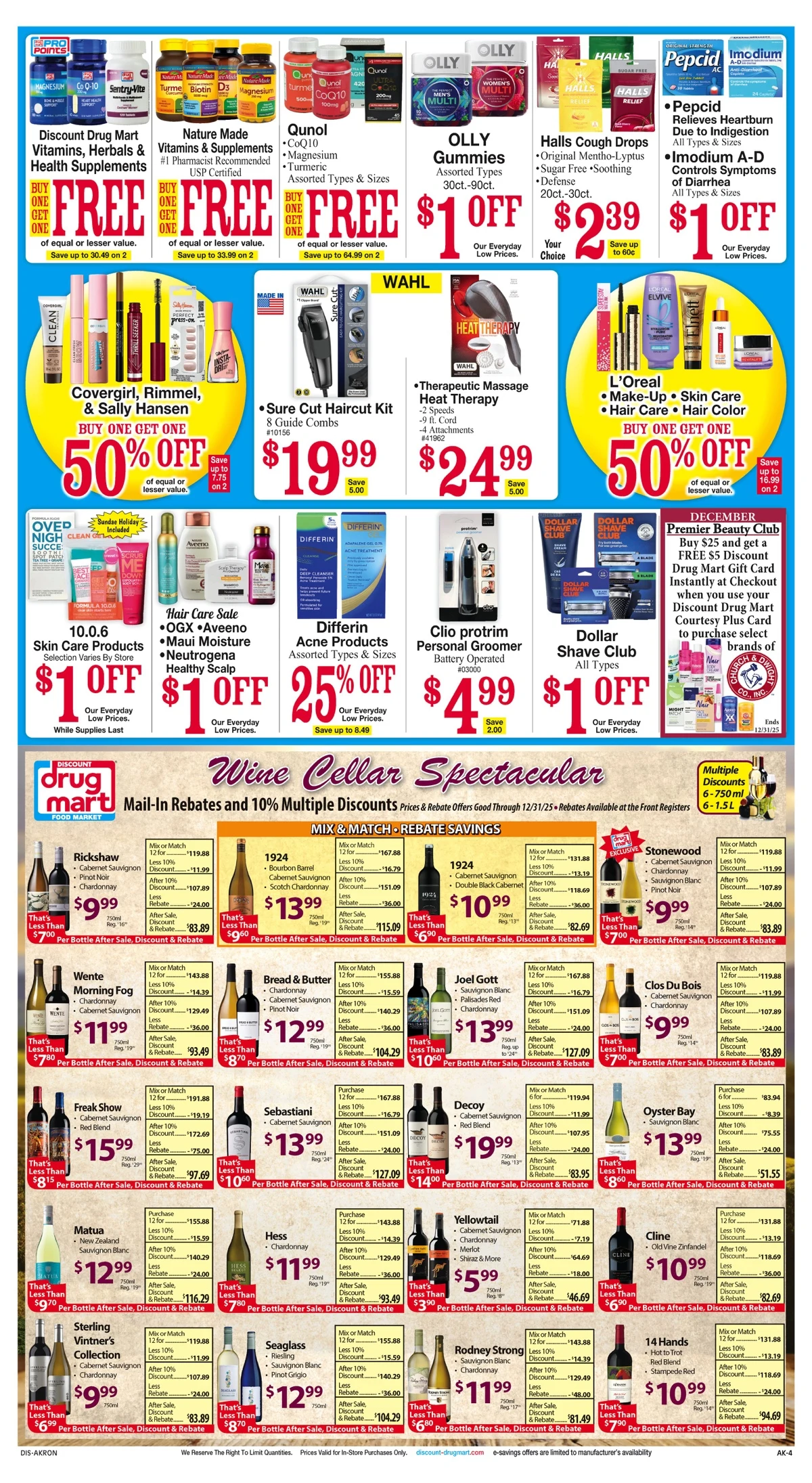 Discount Drug Mart Weekly Ad Dec 3 to Dec 9, 2025 2 – DS01203 P04 AK 1203