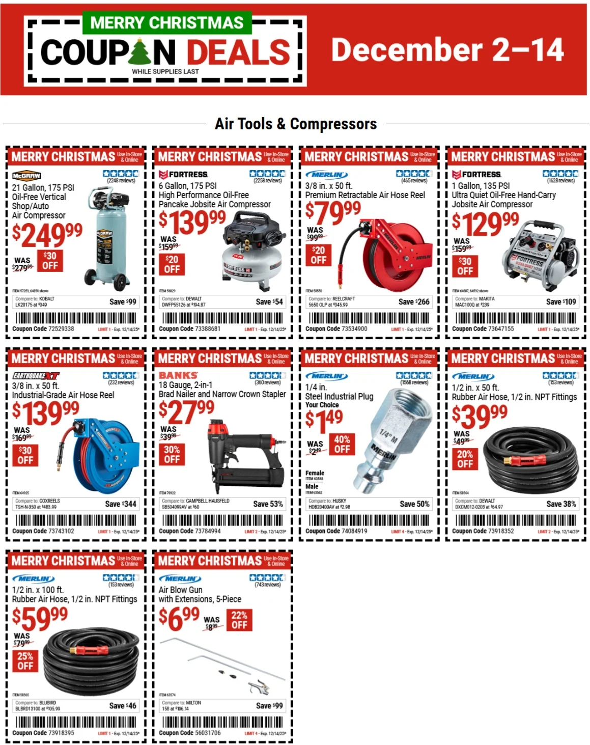 Harbor Freight Weekly Ad December 2 to 14, 2025 1 – 1 49