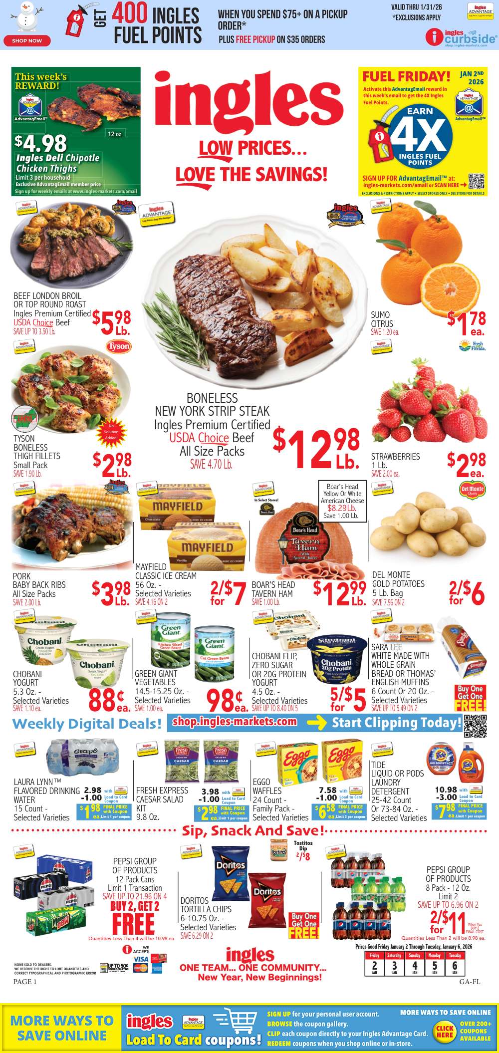 Ingles Weekly Ad Jan 14 to 20, 2026 1 – 1 ga C 2