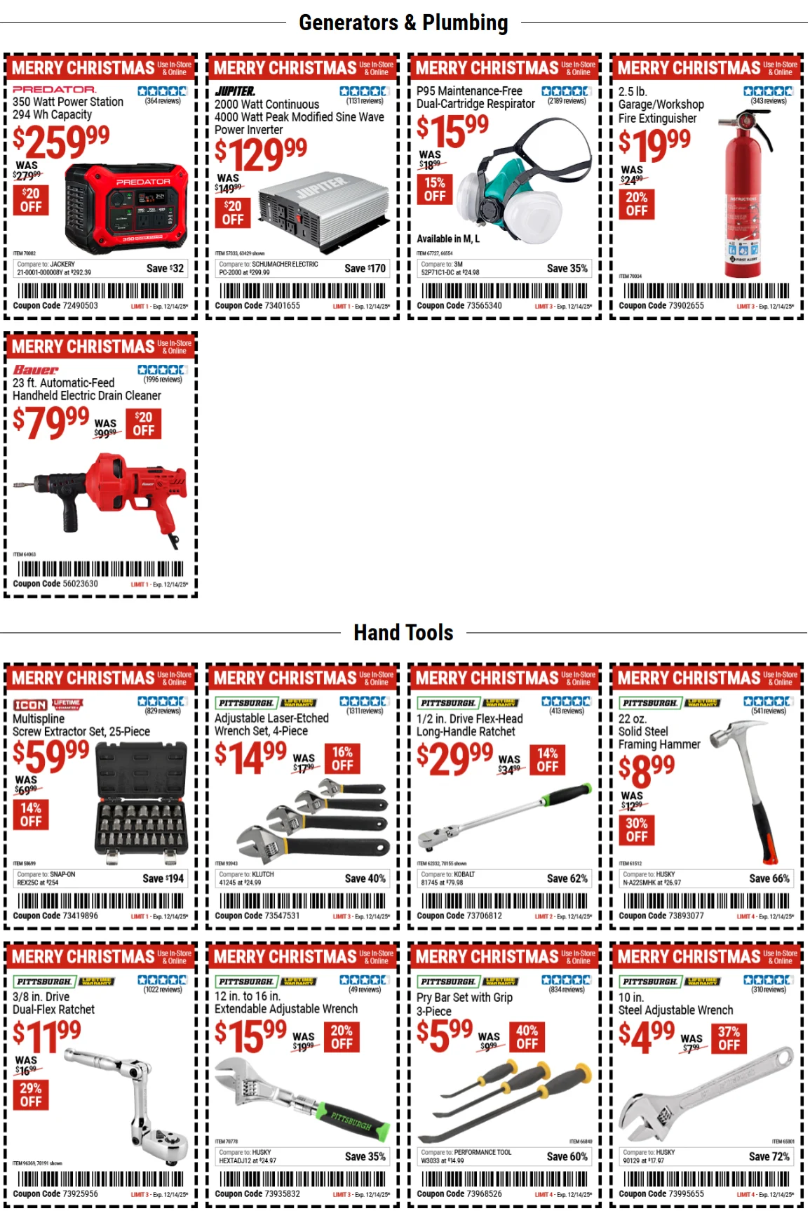 Harbor Freight Weekly Ad 12/2/25 – 12/14/25 1 – 3 37