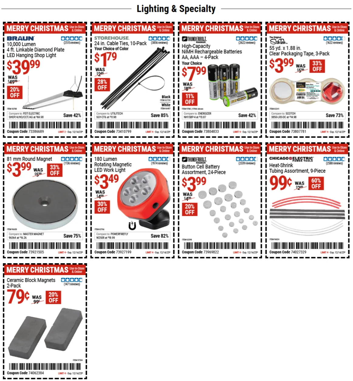 Harbor Freight Weekly Ad 12/2/25 – 12/14/25 2 – 4 35