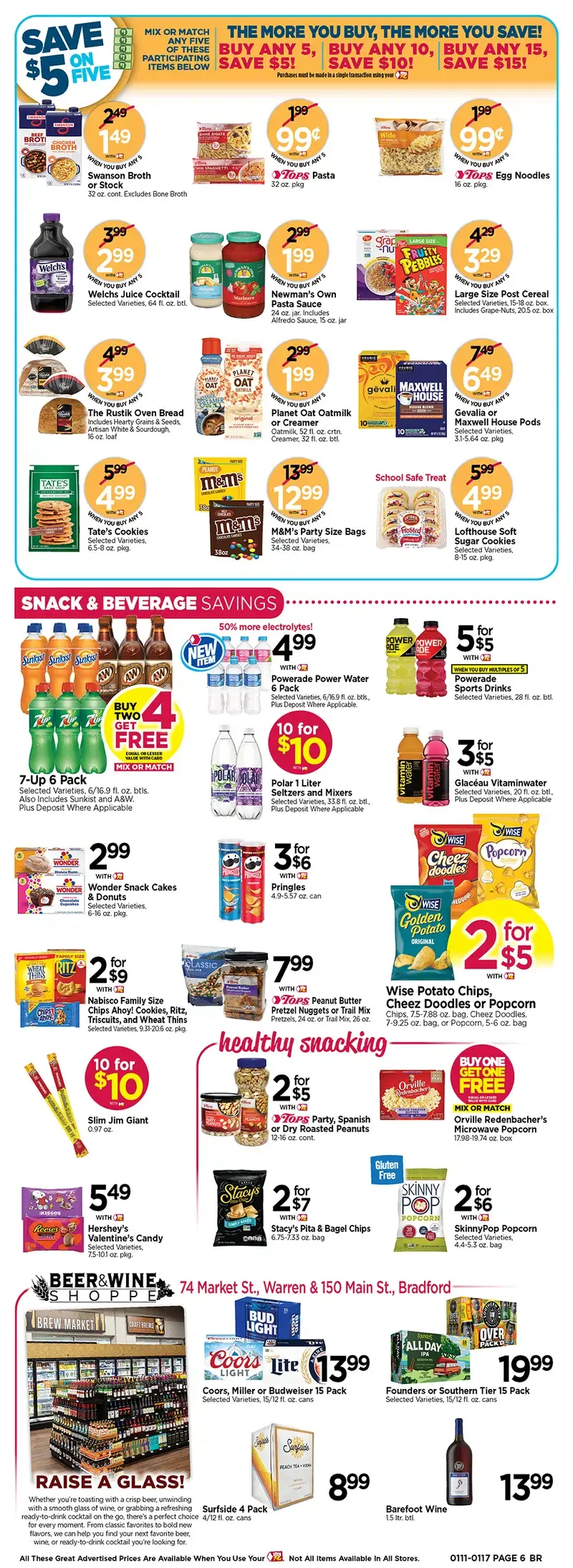 Tops Weekly Ad Jan 11 to 17, 2026 6 – 6 15