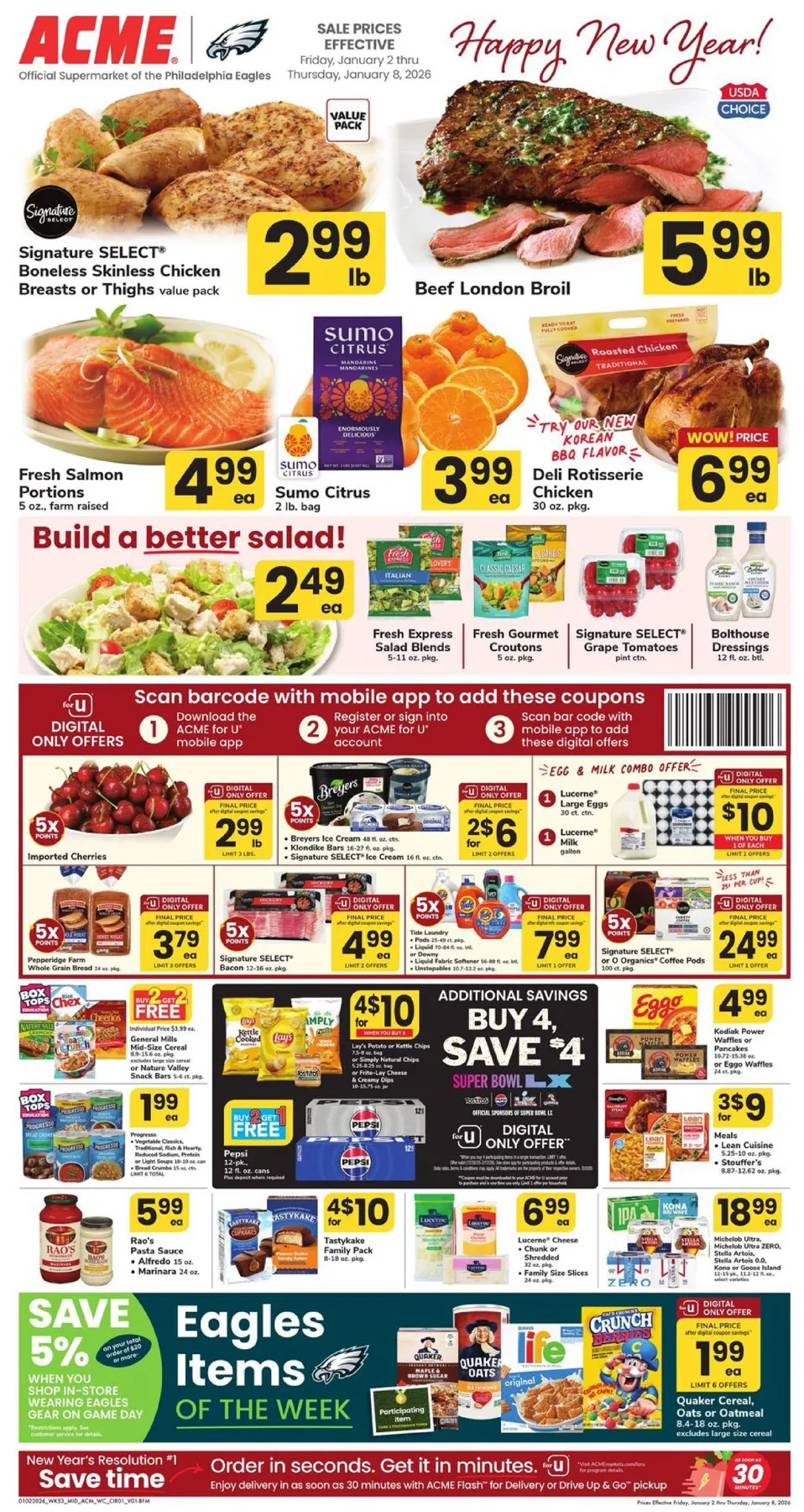 Acme Weekly Ad (1/9/26 | 1/16/26) preview 1 – acme 2 8 1