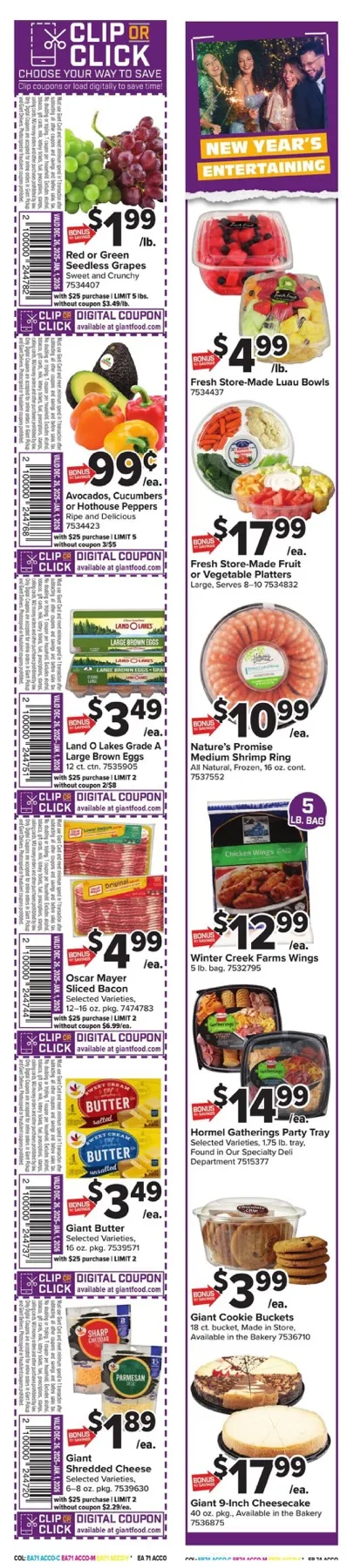 Giant Food Weekly Ad (1/9/26 | 1/16/26) preview 1 – giant food 26 1 3