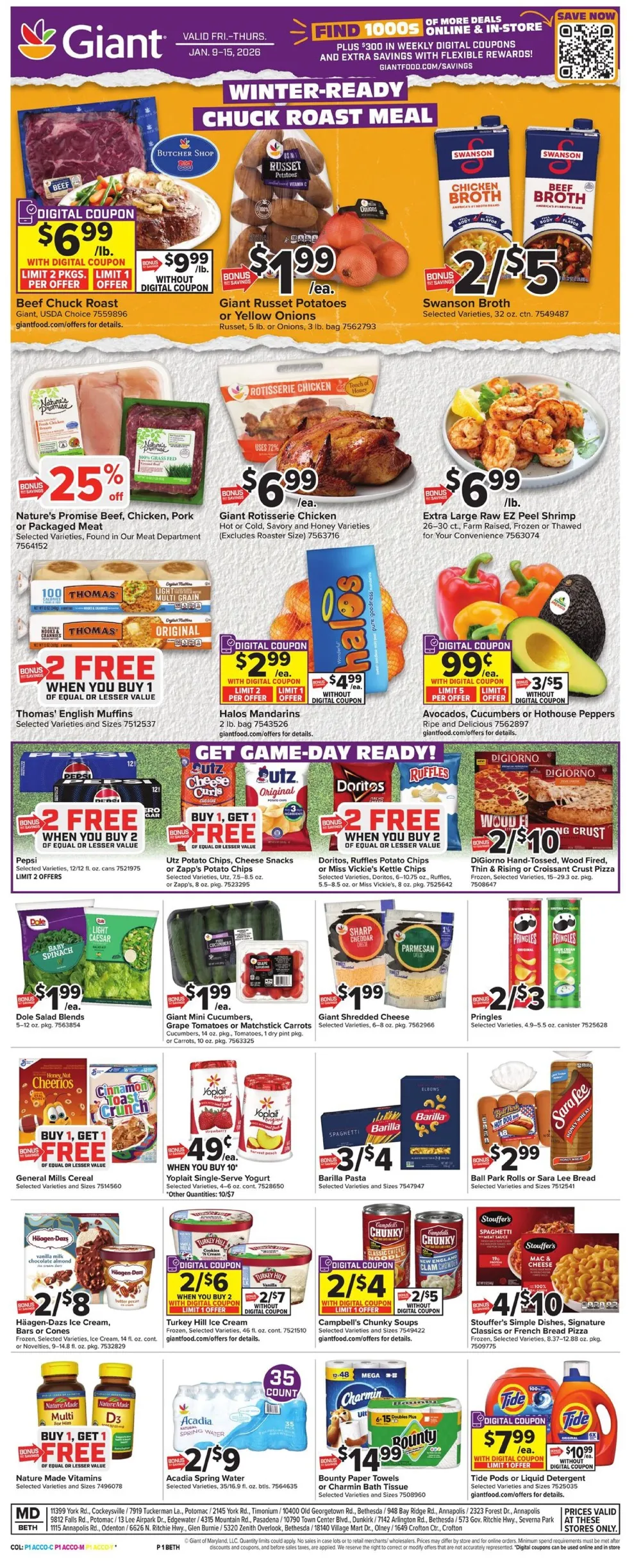 Giant Food Weekly Ad (1/9/26 | 1/16/26) preview 1 – giant food 9 15 01