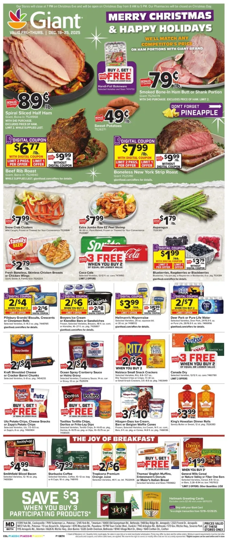 Giant Food Weekly Ad (1/9/26 | 1/16/26) preview 1 – giant food ad 19 25 01