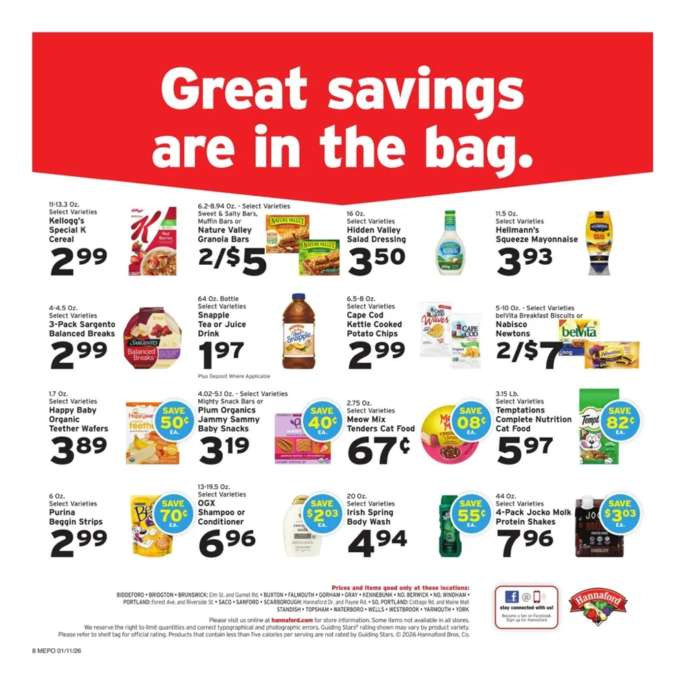 hannaford ad 11 17 08