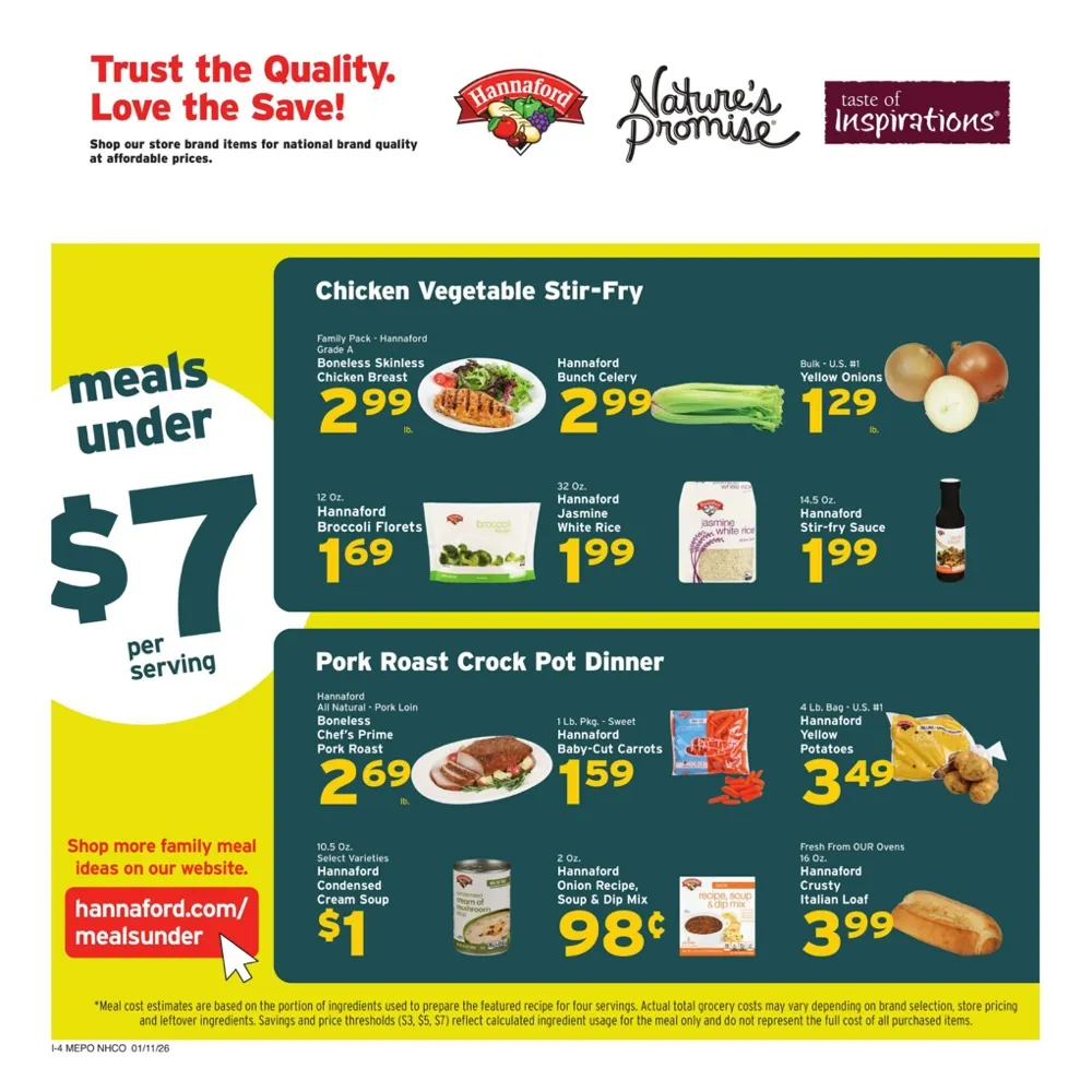 hannaford ad 11 17 12