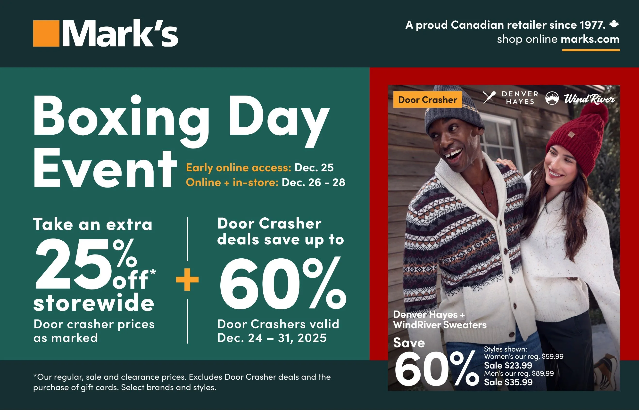 marks boxing day flyer december 24 to 31 1