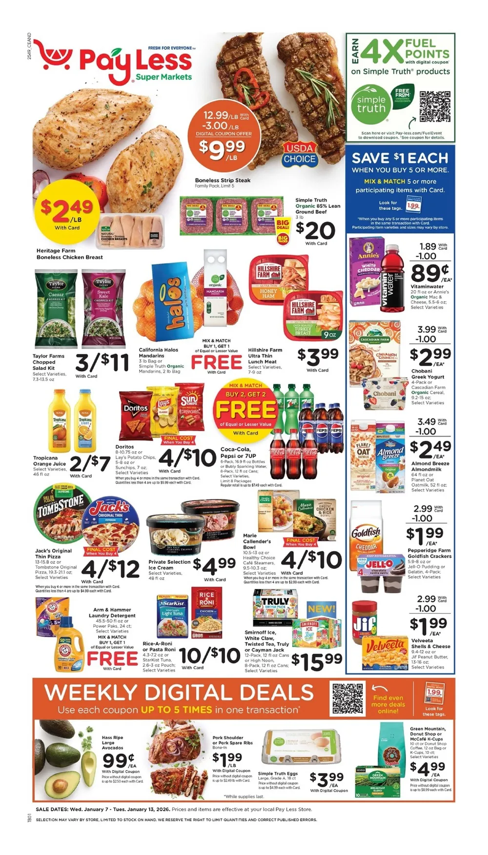 Pay Less Weekly Ad Jan 7 to 13, 2026 1 – payless 7 13 01