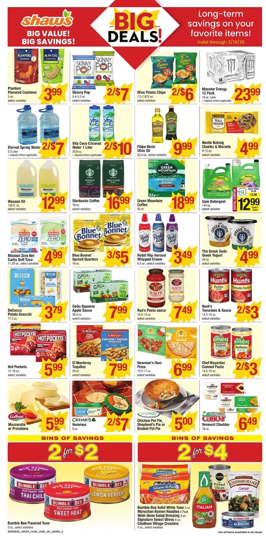 Shaw’s Weekly ad (1/9/26 | 1/16/26) preview 3 – shaws 2 8 8