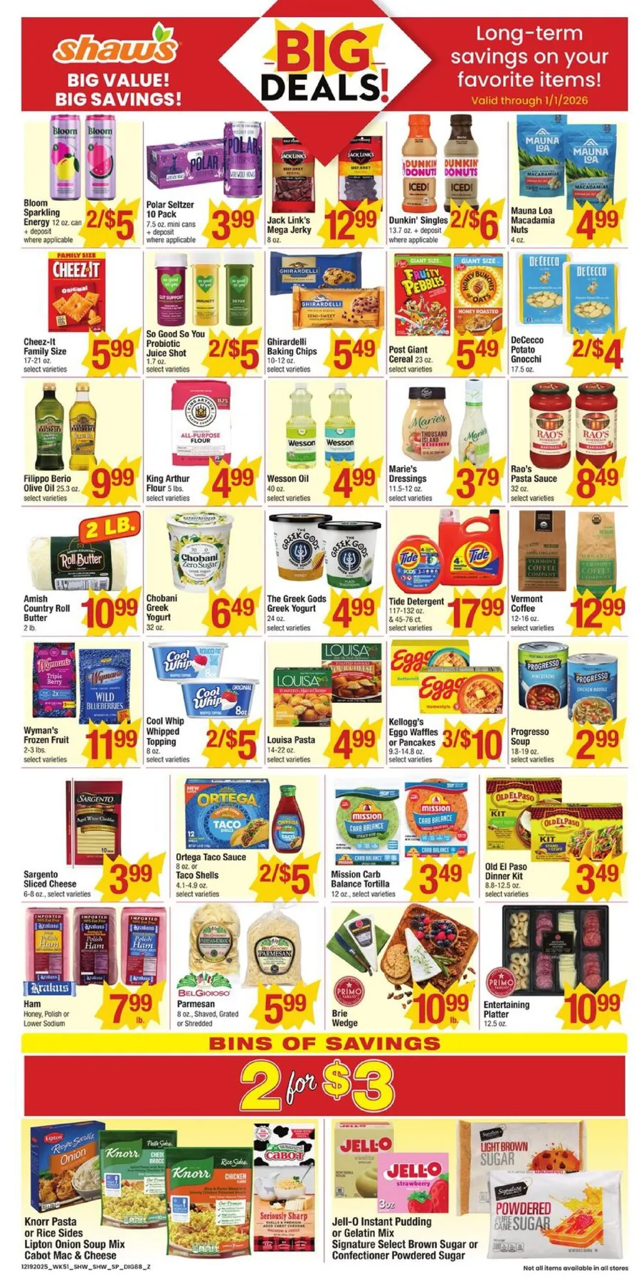 Shaw’s Weekly ad (1/9/26 | 1/16/26) preview 4 – shaws ad 19 25 10