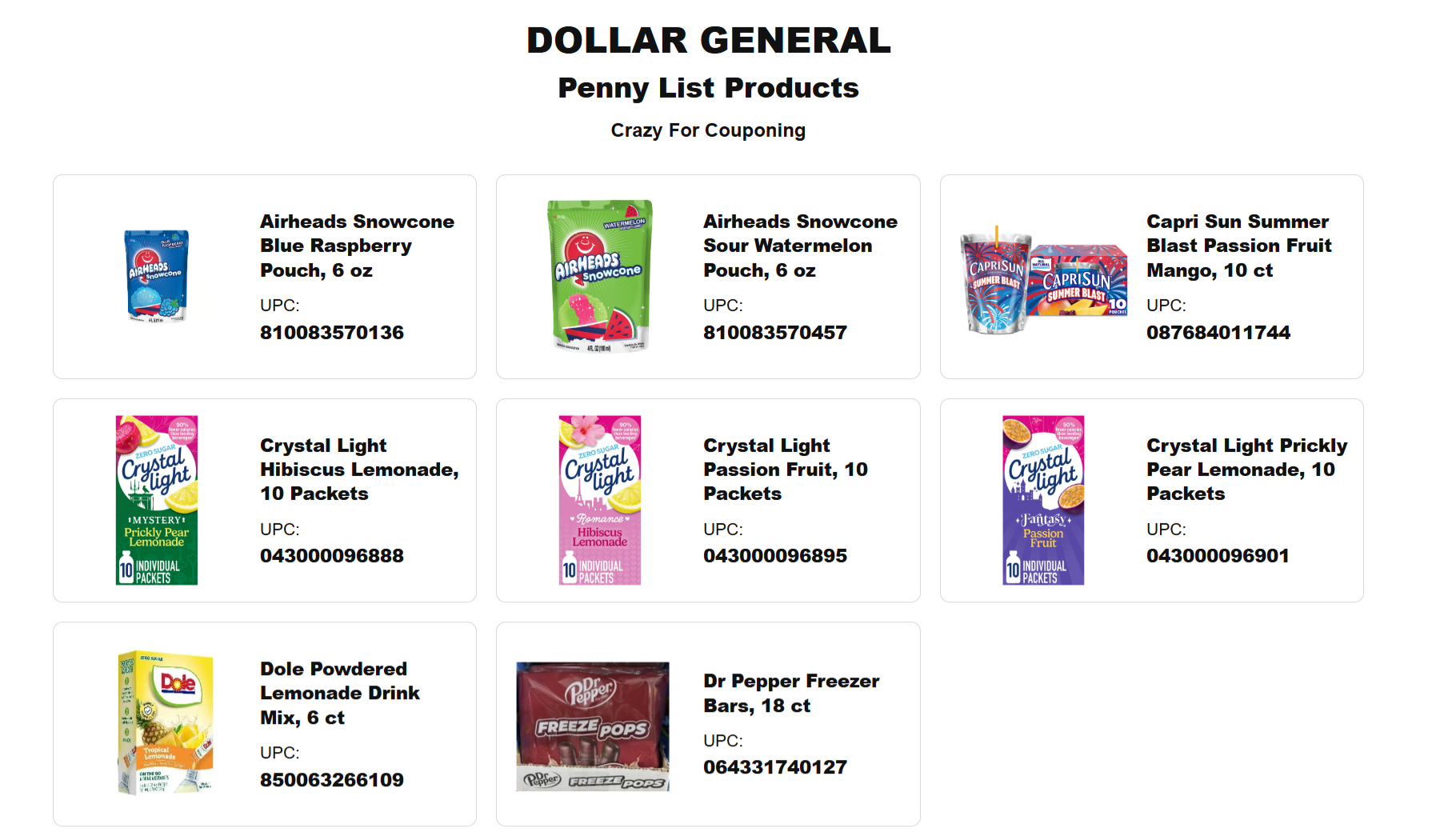 Dollar General Penny List September 29, 2026 2 – Dollar General Dollar General Penny List